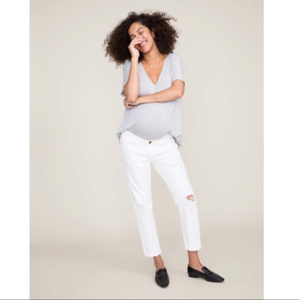 Current/Elliot x HATCH Maternity Boyfriend Jean
